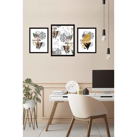 Tablo Center 3 Parçalı Çerçeveli Tablo Seti