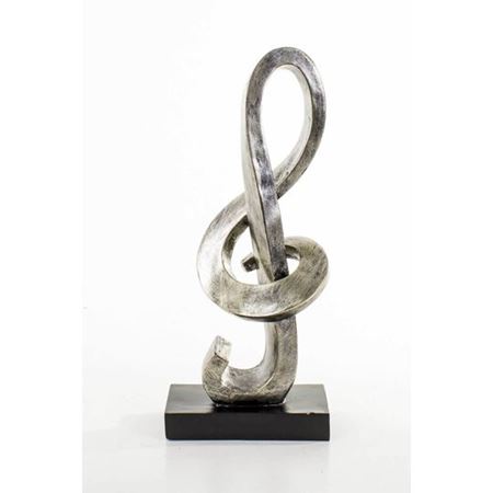 Dekoratif Biblo Sol Anahtarı Dekor (Lame) 16X12X37 Cm