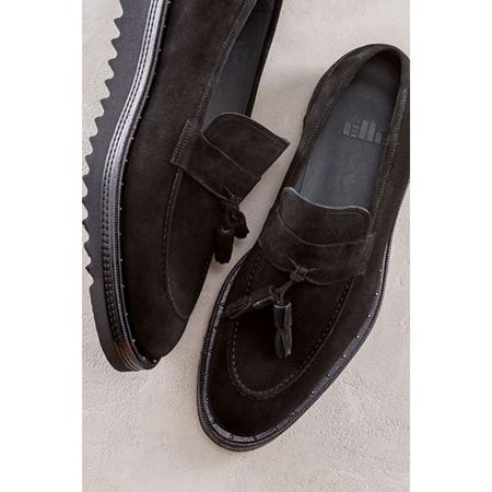 Hakiki Deri Siyah Erkek Ayakkabı