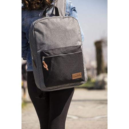 Gri Siyah Unisex Sırt Çantası