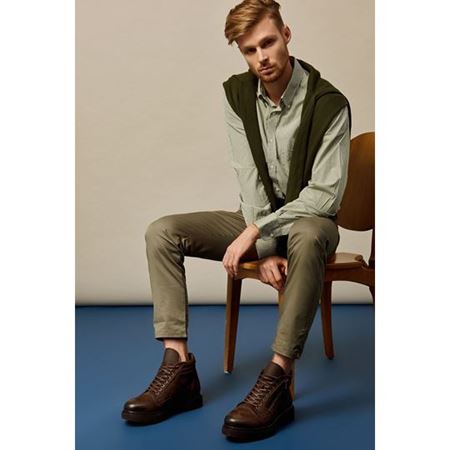 Hakiki Deri Kahverengi Erkek Bot