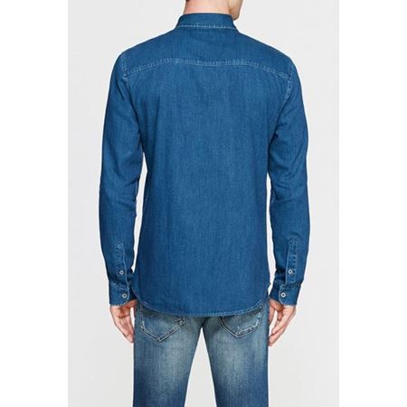 Çift Cepli Jean Gömlek