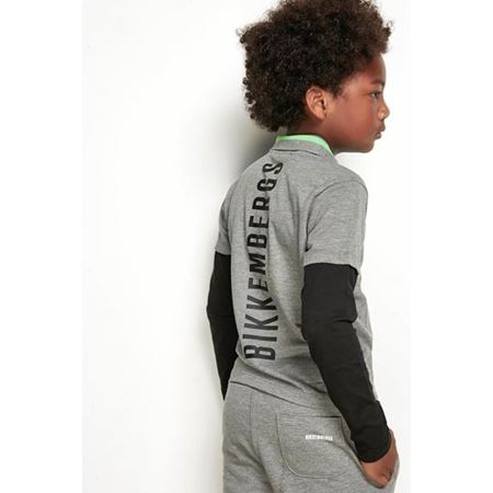 Erkek Çocuk Gri Polo T-Shirt