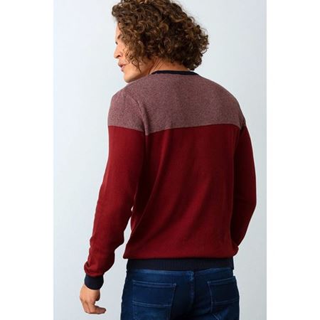 Bisiklet Yaka Bordo Kazak