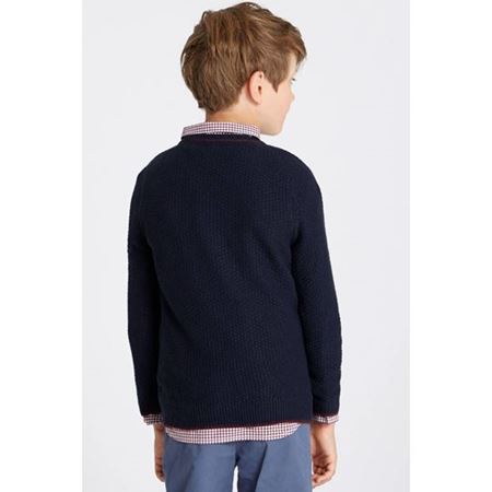 Lacivert Erkek Çocuk Örgü Kazak