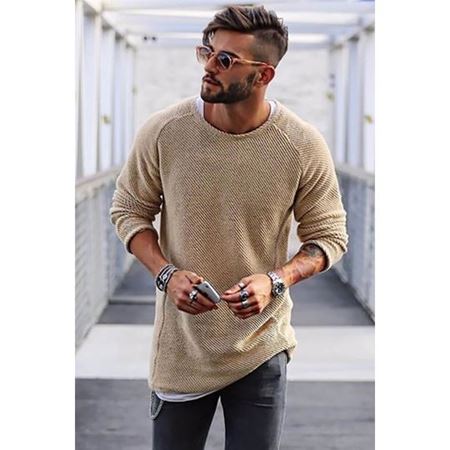 Bisiklet Yaka Camel Kazak