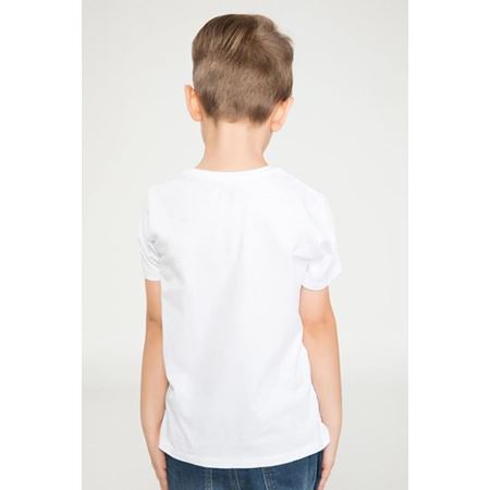 Baskılı Beyaz Erkek Çocuk T-shirt