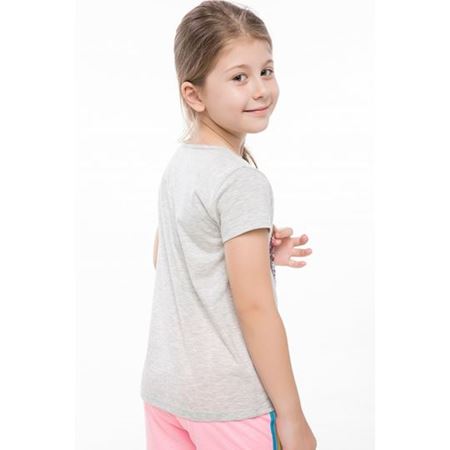 Gri Kız Çocuk T-Shirt