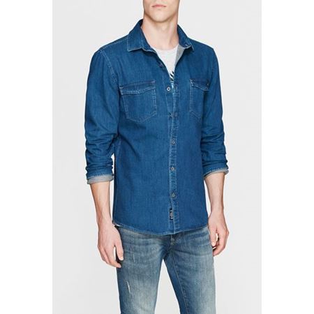 Çift Cepli Jean Gömlek