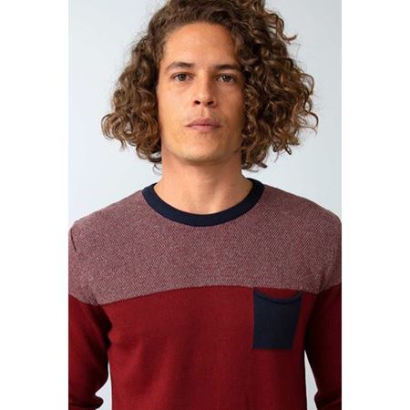 Bisiklet Yaka Bordo Kazak